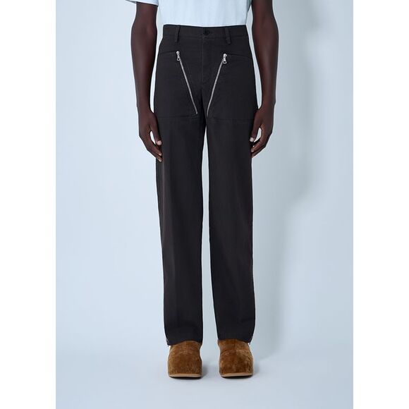 Dries Van Noten Men Zip Cotton-Twill Pants